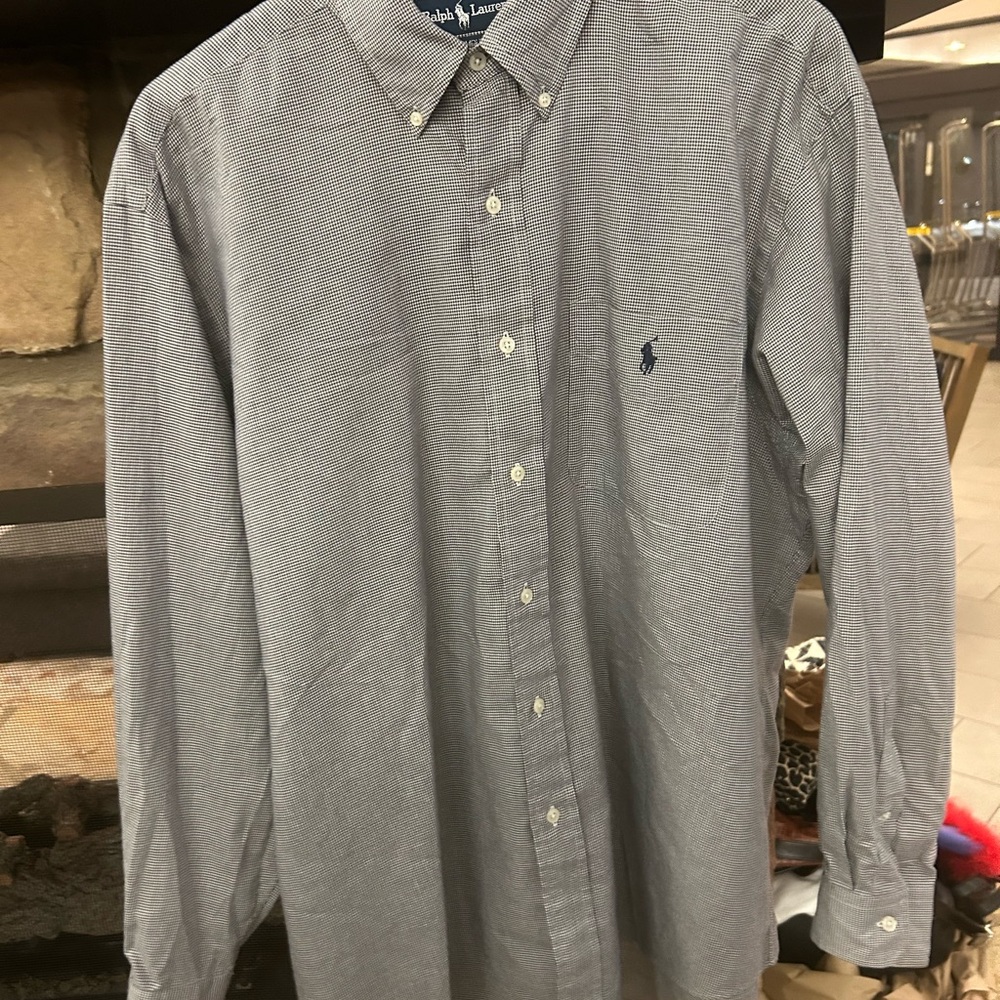 Ralph Lauren Men's Blue Button-Down Shirt 17 34/35 YARMOUTH
Great condition